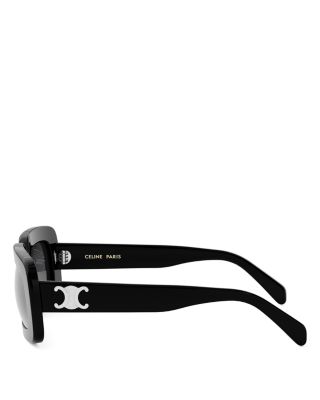 Triomphe Rectangular Sunglasses, 53mm