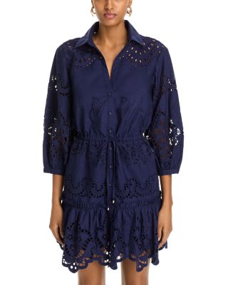 Robin Eyelet Mini Dress