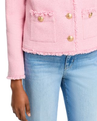 Sylvia Fringe Trim Tweed Jacket