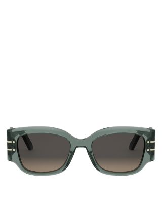 DiorSignature S13I Rectangle Sunglasses, 52mm