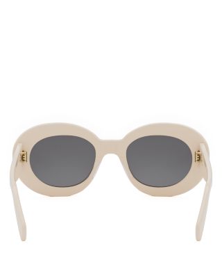 Triomphe Round Sunglasses, 52.9mm