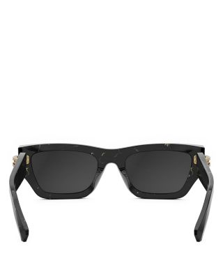 B.Zero1 Rectangular Sunglasses, 54mm