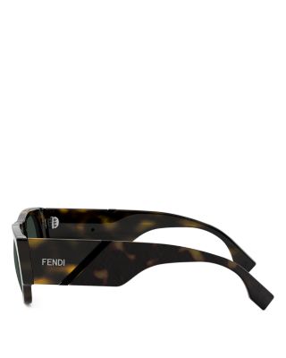 Diagonal Rectangular Sunglasses, 54mm