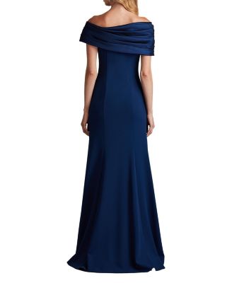 Dalton Contrast Off-Shoulder Gown