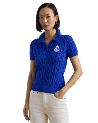 Ralph Lauren - Anchor Logo Cable Knit Polo Sweater