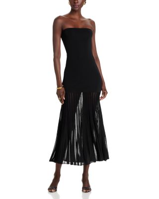 Michael Kors - Tube Top Sheer Maxi Dress