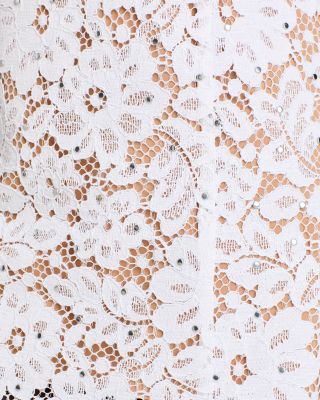 Lace Square Neck Mini Dress