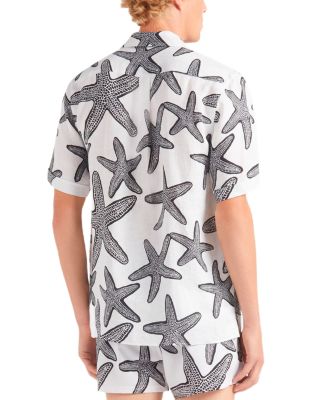 Short Sleeved Solid Linen Shirt