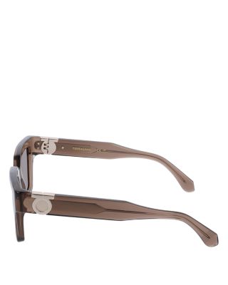 Gancini Hinge Square Sunglasses, 52mm