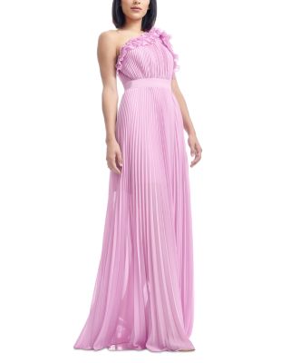 Vida Asymmetric Pleated Gown