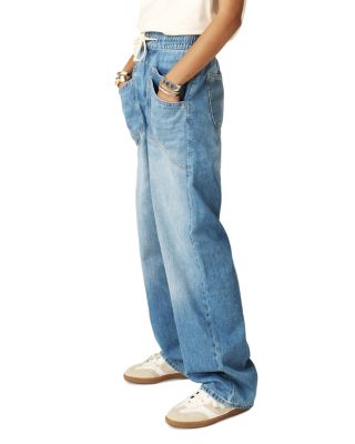 Mima High Rise Straight Jeans in Blue Jeans