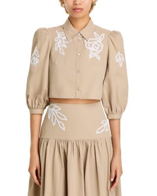 Trailing Peonies Tilda Blouse 