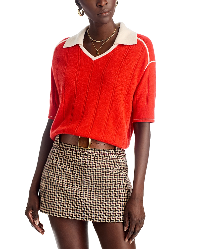 Guest In Residence Pele Cashmere Sweater In Cream Red