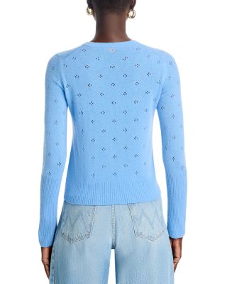 Cashmere Pointelle Cardigan