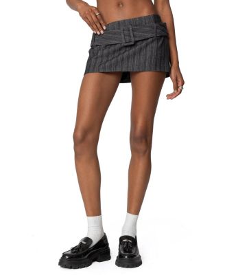 Edikted - Textured Buckled Mini Skort