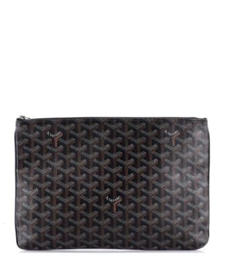 Pre-Owned Goyard - MM Senat Zip Pouch Coated Canvas