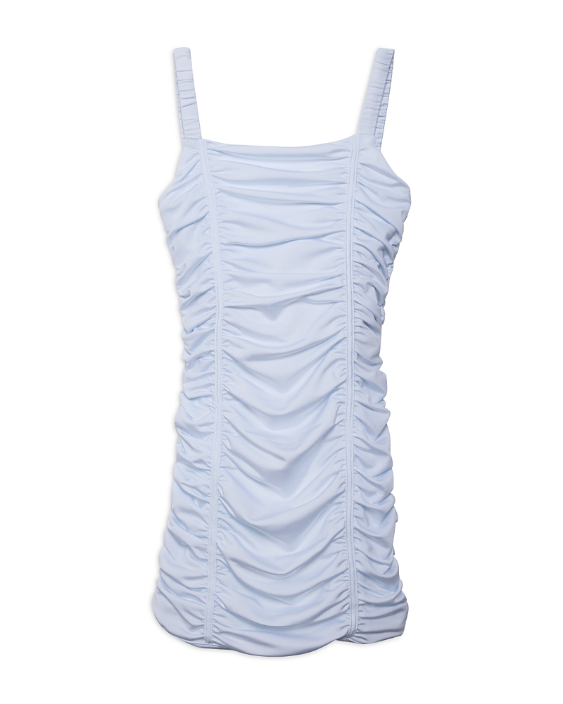 KATIEJNYC KATIEJNYC GIRLS' SCARLETT NYLON STRETCH RUCHED PARTY DRESS - BIG KID