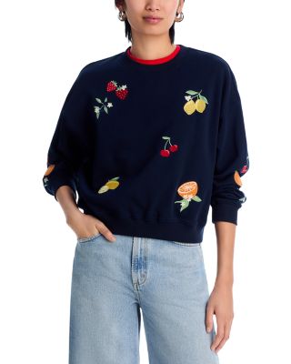 AQUA - Fruit Embroidered Sweatshirt - Exclusive