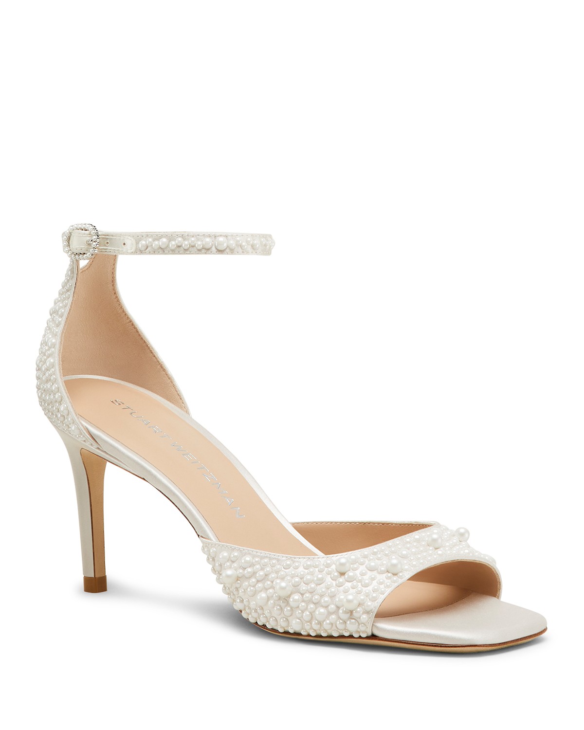 Stuart Weitzman Women's Bliss 75 Sandals in Cream/Natural