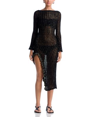 Brenda Black Dress Swim Cover-Up