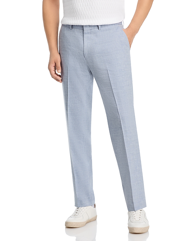 Vince Linen & Wool Melange Solid Slim Fit Suit Pants In Light Blue
