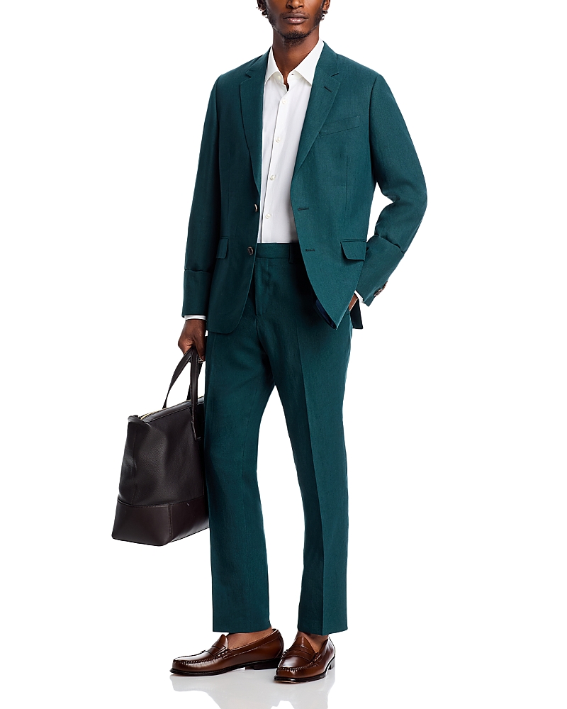 Paul Smith Soho Linen Extra Slim Fit Suit In Bottle Green