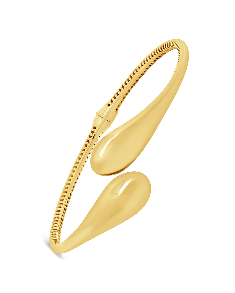 Bloomingdale's Fine Collection Crossover Cuff Bangle Bracelet In 14k Yellow Gold In Gold