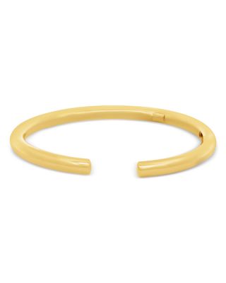 High Polished Hinge Cuff Bracelet in 14K Yellow Gold