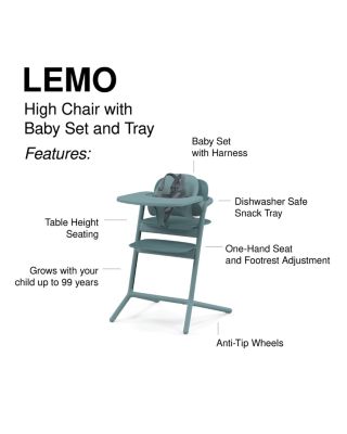 LEMO 3-in-1 High Chair + Training Tower 