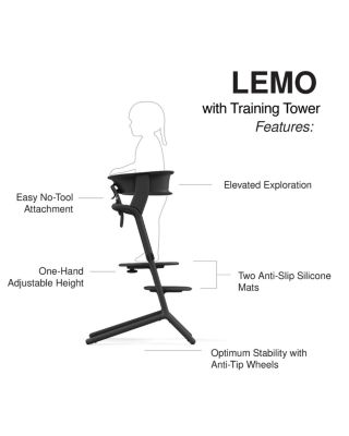 LEMO 3-in-1 High Chair + Training Tower 