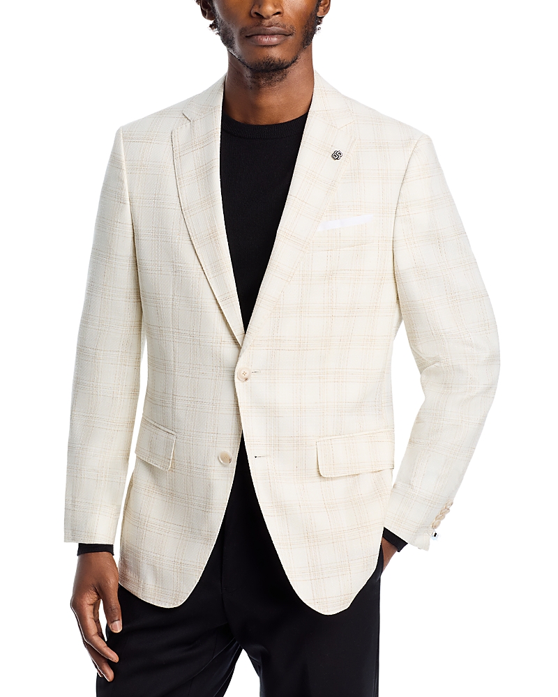 Boss Hutson Plaid Slim Fit Sport Coat