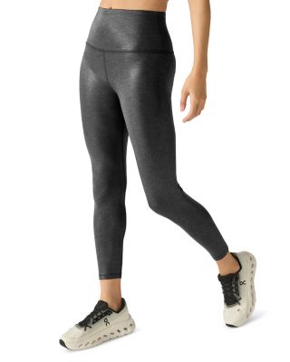 Heather Rib High Waisted Midi Legging