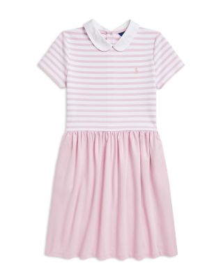 Ralph Lauren - Girls' Striped Ponte Dress- Big Kid