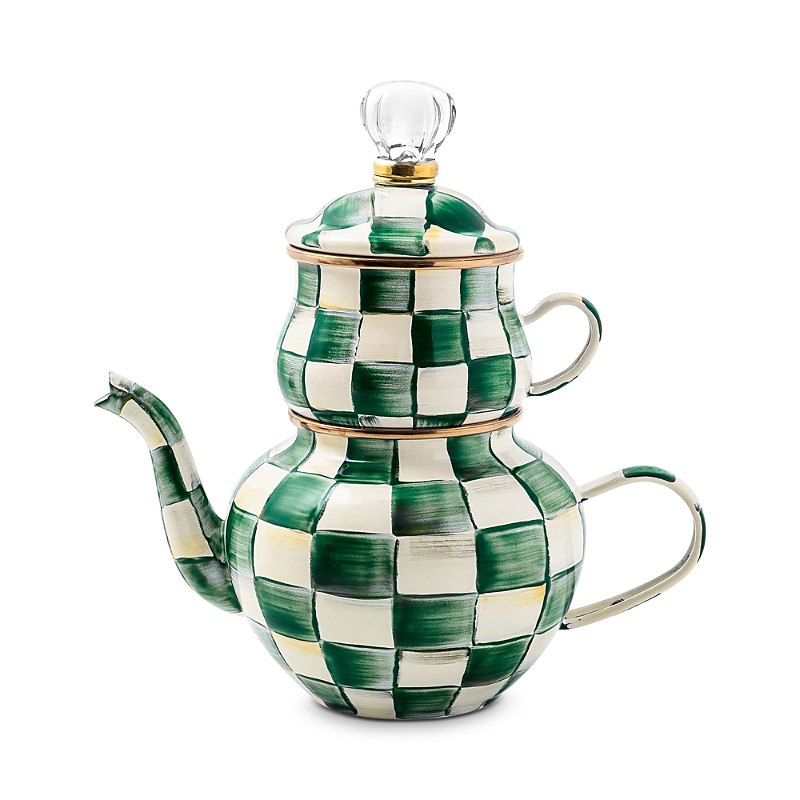Mackenzie-childs Emerald Check High Tea