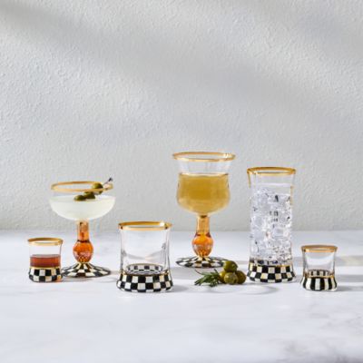 Courtly Check Coupe Glass