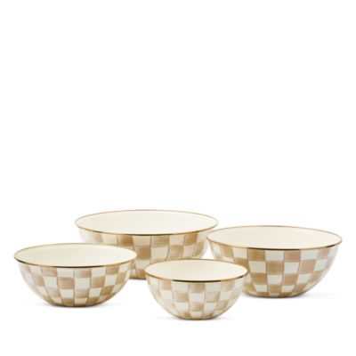 Mocha Check Extra Large Everyday Bowl 