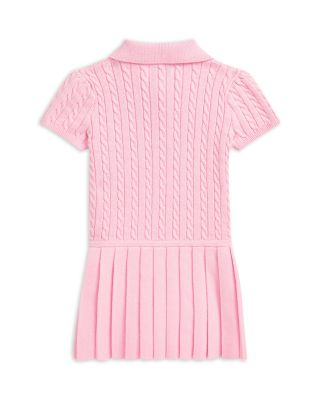 Ralph Lauren Polo Girls' Mini Cable Cotton Blend Polo Dress - Baby |  Bloomingdale's Kids