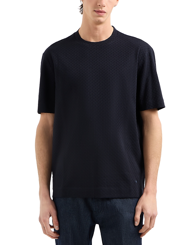 Emporio Armani Jacquard Basketweave Tee