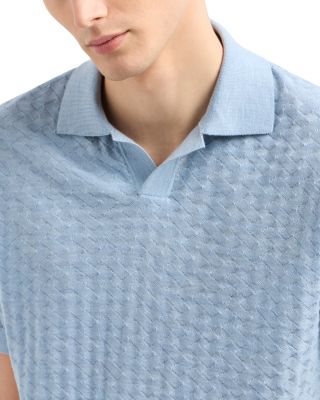 Short Sleeved Knitted Wool Basketweave Pullover Polo Sweater 