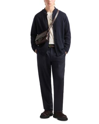 Regular Fit Button Front Wool Jacket