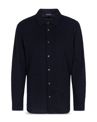 Allover Logo Regular Fit Button Down Shirt