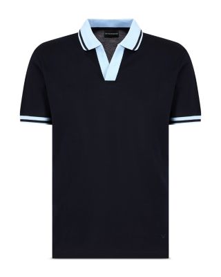 Contrasting Collar &amp; Cuffs Polo Shirt 