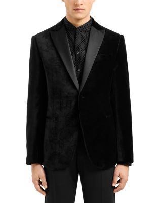 Emporio Armani - Slim Fit Embossed Velvet Dinner Jacket
