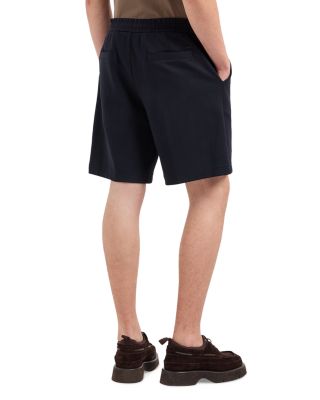 Textured Elastic Waist Shorts