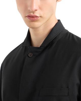 Regular Fit Poplin Lightweight Wool Blazer