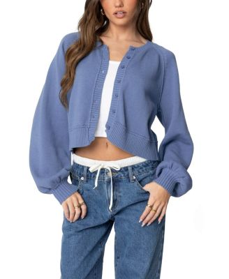 Edikted - Sammi Puff Sleeve Knit Cardigan