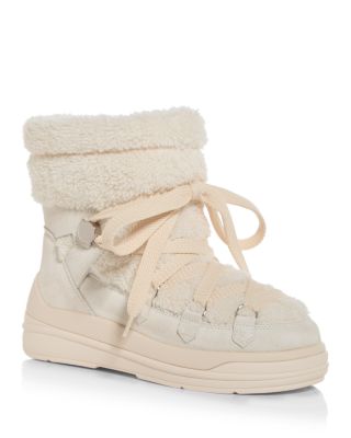 Moncler - Women's Insolux Faux Fur Trim Snow Boots