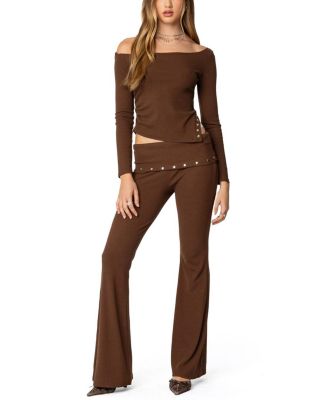 Aries Studded Fold Over Leggings