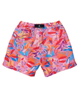  Blooming Sunset Sustainable Swim Short - Big Kid