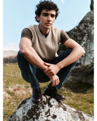 Navar Regular Fit Knit Vest 